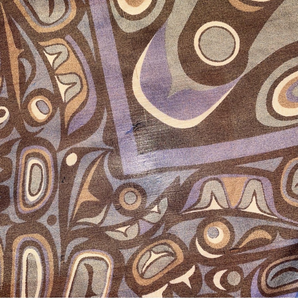 Vintage Jocelyne Mange First Nations Sun Scarf Canadian 1997 - Picture 8 of 8